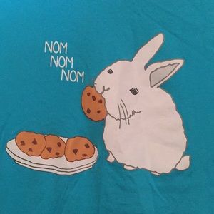 Rabbit with cookies looks like a med more than xxl